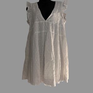 Talulah Boutique White Eyelet Dress – Size Large – NWOT